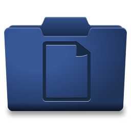 Blue Documents Icon 256x256 png